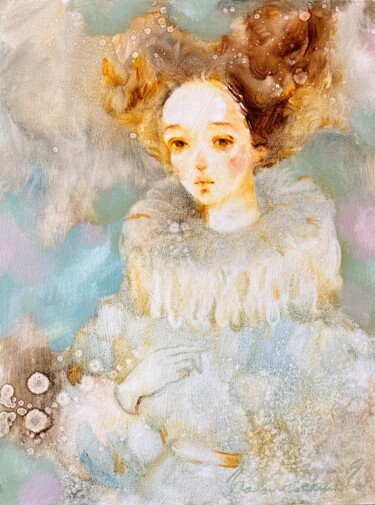 The sound of tenderness 绘画 标题为“The sound of tender…” 由Isolde Pavlovskaya, 原创艺术品, 油 安装在纸板上
