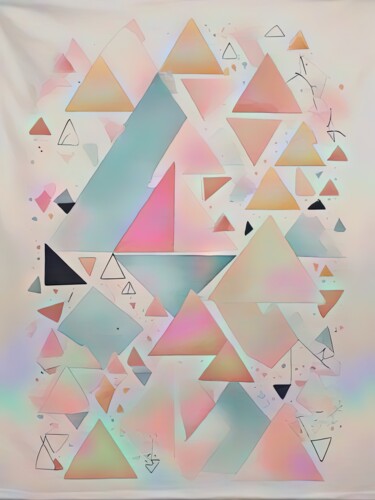 数字艺术 标题为“triangular” 由Fabricio De Souza Cabral, 原创艺术品, AI生成的图像