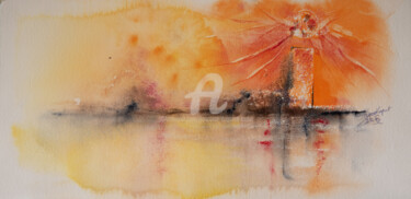 Peinture intitulée "Amnatys" par Françoise Dugourd-Caput, Œuvre d'art originale, Aquarelle