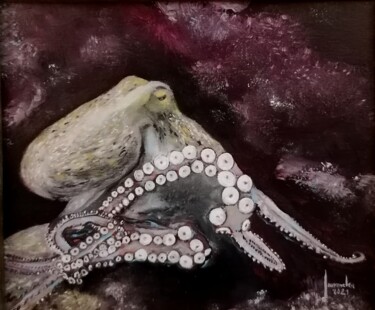 绘画 标题为“OCTOPUS VULGARIS” 由Loïc Gourmelen, 原创艺术品, 油