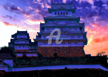 Photography titled "Japan - City Castle" by Clement Tsang, Original Artwork, Digital Photography