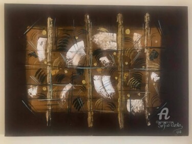 Painting titled "S/ Titulo II" by Sofia Costa, Original Artwork, Oil Mounted on Wood Stretcher frame
