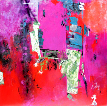 Pittura intitolato "Fluorescence n°1" da Mireille Taupin (Valy), Opera d'arte originale, Acrilico