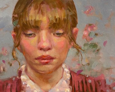Pintura intitulada "Remember the roses" por Lorena Iavorschi, Obras de arte originais, Óleo