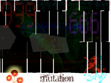 Arts numériques intitulée "The Mutation Point 9" par Lord Faz, Œuvre d'art originale, Collage numérique