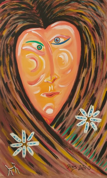 Pittura intitolato "2024-9" da Reyes Solis Fernandez, Opera d'arte originale, Tempera