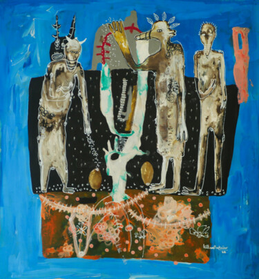 Peinture intitulée "La bonne graine" par William Bakaimo, Œuvre d'art originale, Acrylique Monté sur Châssis en bois