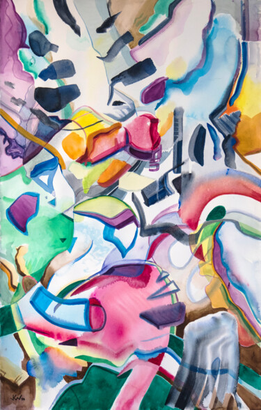 Painting titled "Watercolor nº 1" by Julian Garcia-Viso, Original Artwork, Watercolor