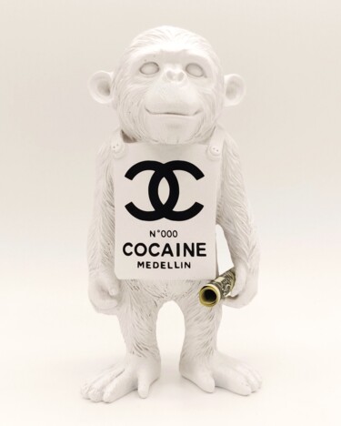雕塑 标题为“Medellin Coco Chimp” 由Ama, 原创艺术品, 拼贴
