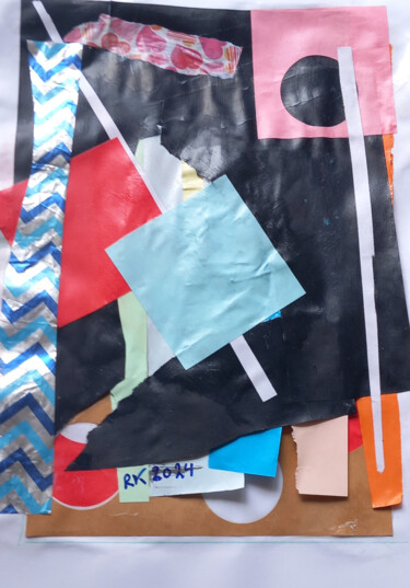 Collages titled "bonaire" by Ronnie Kolner, Original Artwork, Collages