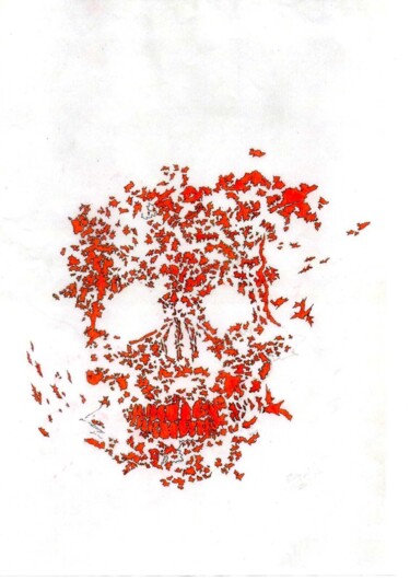 제목이 "Em pedaços."인 그림 Matheus Borges Meier로, 원작, 연필