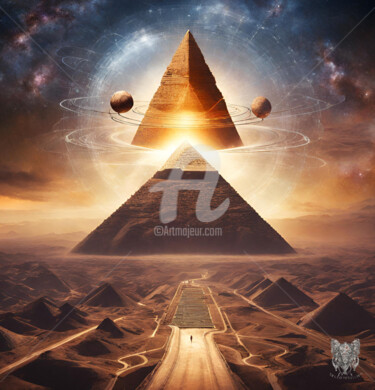 数字艺术 标题为“Pyramids.Highways t…” 由Reskatorsilver, 原创艺术品, 数字打印