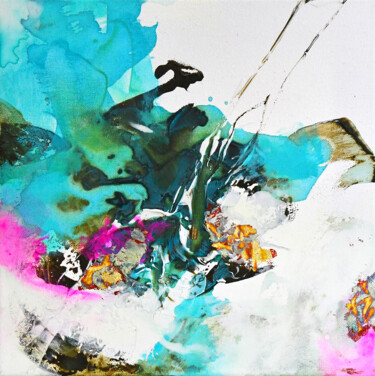 "Northern lights" başlıklı Tablo Kirsten Handelmann tarafından, Orijinal sanat, Akrilik Ahşap Sedye çerçevesi üzerine monte…