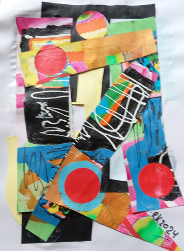 Collages getiteld "boekelo" door Ronnie Kolner, Origineel Kunstwerk, Collages