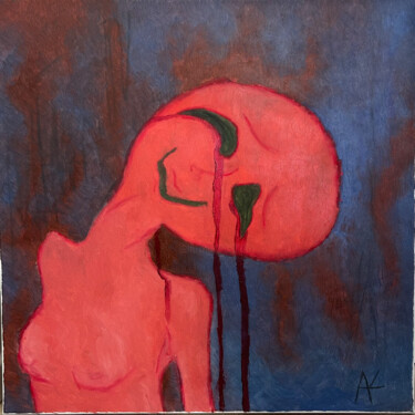 Painting titled "Remainder" by Alexandra Kravchinskaya, Original Artwork, Oil