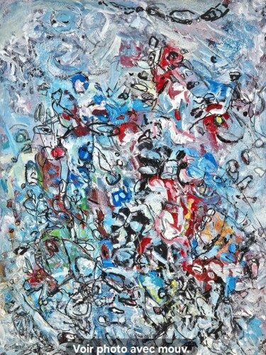 Schilderij getiteld "Prendre le vent" door Lise Poitras, Origineel Kunstwerk, Acryl