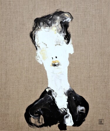 绘画 标题为“Pale” 由Daniel Derderian, 原创艺术品, 油 安装在木质担架架上