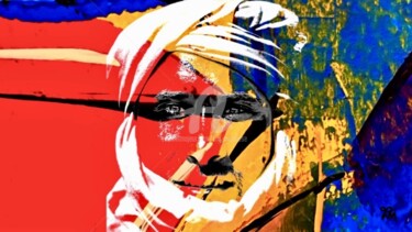 Arts numériques intitulée "JORDANIA" par Tira Montrese, Œuvre d'art originale, Peinture numérique Monté sur Châssis en bois