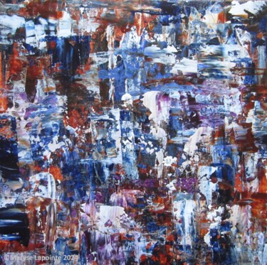 Peinture intitulée "Neige d'avril" par Maryse Lapointe, Œuvre d'art originale, Acrylique