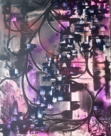 Peinture intitulée "Ivresse" par Gaëlle Gilot, Œuvre d'art originale, Acrylique Monté sur Châssis en bois