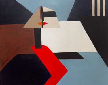 Peinture intitulée "Erobot" par Françoise Colobert, Œuvre d'art originale, Acrylique Monté sur Châssis en bois