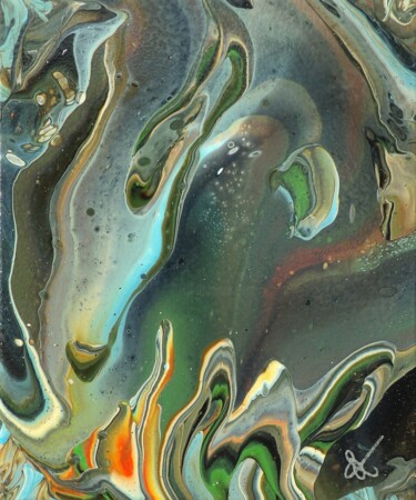 La douceur de mère Terre Peinture intitulée "La douceur de mère…" par Derollepot, Œuvre d'art originale, Acrylique Monté sur Châssis en bois