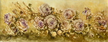 "Roses 20-A" başlıklı Tablo Dulce Pagotto tarafından, Orijinal sanat, Petrol