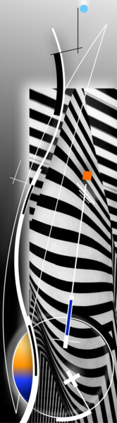 Digitale Kunst getiteld "N°3726" door Jean Paul Baret, Origineel Kunstwerk, 2D Digital Work