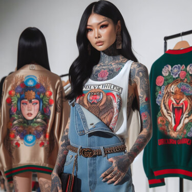 数字艺术 标题为“Wearin' jeans and w…” 由Александр Погодин, 原创艺术品, AI生成的图像