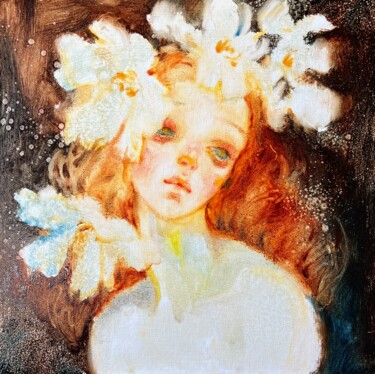 Light of the Soul Peinture intitulée "Light of the Soul" par Isolde Pavlovskaya, Œuvre d'art originale, Huile Monté sur Carton