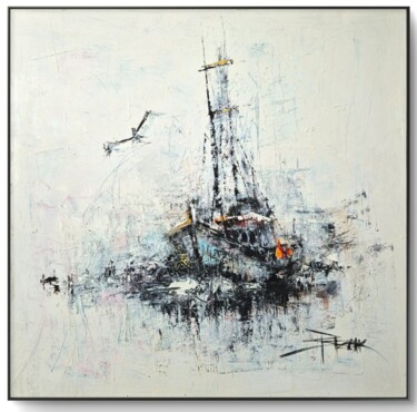 Malerei mit dem Titel "RETURN II" von Sonja Brzak, Original-Kunstwerk, Öl
