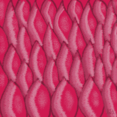 Schilderij getiteld "Pétalos" door Miguel Sanguesa, Origineel Kunstwerk, Digitaal Schilderwerk