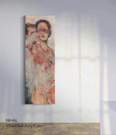 绘画 标题为“Nihal” 由Daniele Raineri, 原创艺术品, 丙烯 安装在木质担架架上