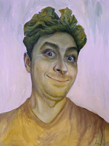 Pintura titulada "Cabagge-head" por Argishti Mesropyan, Obra de arte original, Oleo