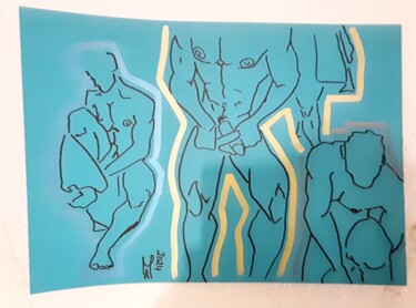 In palestra 绘画 标题为“In palestra” 由Angelo Marzullo, 原创艺术品, 丙烯