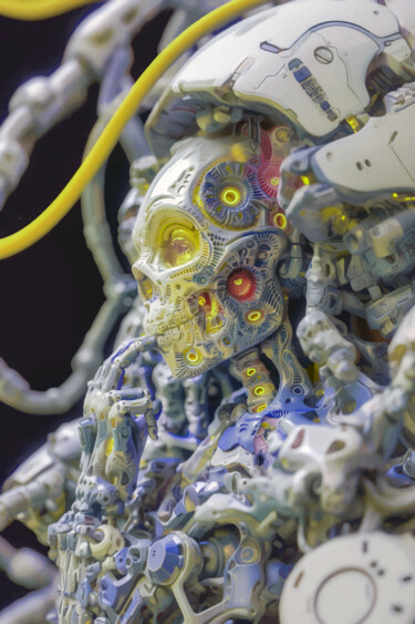 Digital Arts titled "Cyborg espace-1" by Virginie Gérôme, Original Artwork, AI generated image