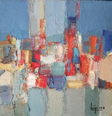 Ζωγραφική με τίτλο "Ville du soleil" από Pierre-Antoine Lépine, Αυθεντικά έργα τέχνης, Λάδι