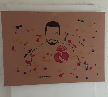 绘画 标题为“Der große liebe  Po…” 由Angelo Marzullo, 原创艺术品, 丙烯