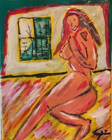 绘画 标题为“Painting "Freedom"” 由Rikortgallery, 原创艺术品, 丙烯 安装在其他刚性面板上