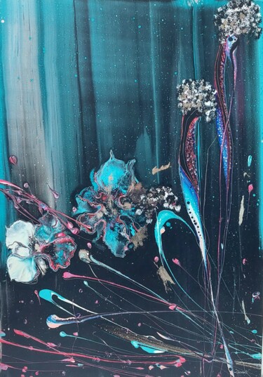 제목이 "Flowers for Alice"인 미술작품 Vanja Zanze로, 원작, 아크릴