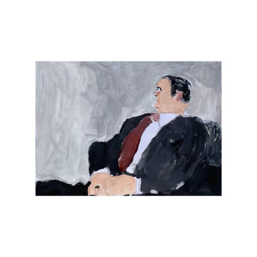 绘画 标题为“The Chairman” 由Irfan Ajvazi, 原创艺术品, 丙烯