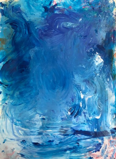 The League of Extraordinary Emotions_Blue Pittura intitolato "The League of Extra…" da Aatmica Ojha, Opera d'arte originale, Acrilico