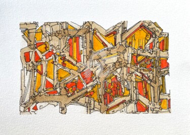 Dessin intitulée "F59" par Chris.Sopena, Œuvre d'art originale, Stylo gel