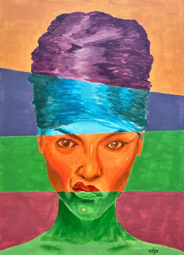 Peinture intitulée "Portrait Pop'Art" par Patrick Dugué, Œuvre d'art originale, Acrylique