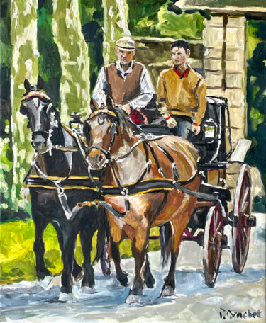 Peinture intitulée "Tagada, tagada" par Pascal Brachet, Œuvre d'art originale, Huile