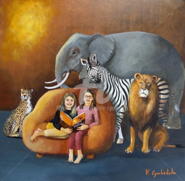 绘画 标题为“Safari en Tanzanie” 由Valérie Cymbalista, 原创艺术品, 油