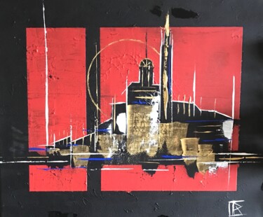 Painting titled "La Bonne Mère" by Robert Croizet, Original Artwork, Acrylic