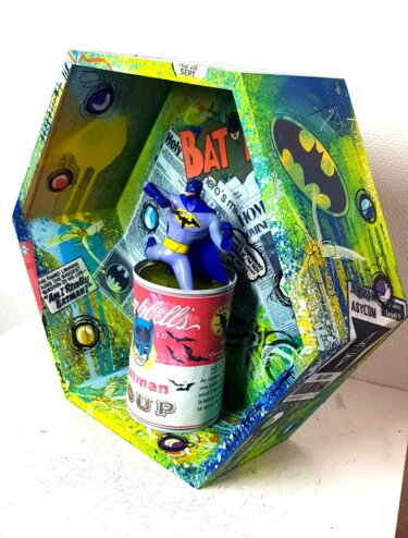 Batman Sculpture Street Art Pop Design Campbell Soup 雕塑 标题为“Batman Sculpture St…” 由Pvettese, 原创艺术品, 喷漆