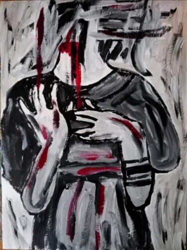 Peinture intitulée "Invisible" par Jennifer Bazile, Œuvre d'art originale, Acrylique Monté sur artwork_cat.