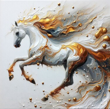 Digital Arts titled "Graceful Freedom" by Abstract Bliss, Original Artwork, Digital Painting